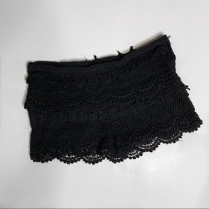 Wetseal | Black Lace Boho shorts